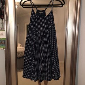 Cute Navy blue w/ white polka dot dress!